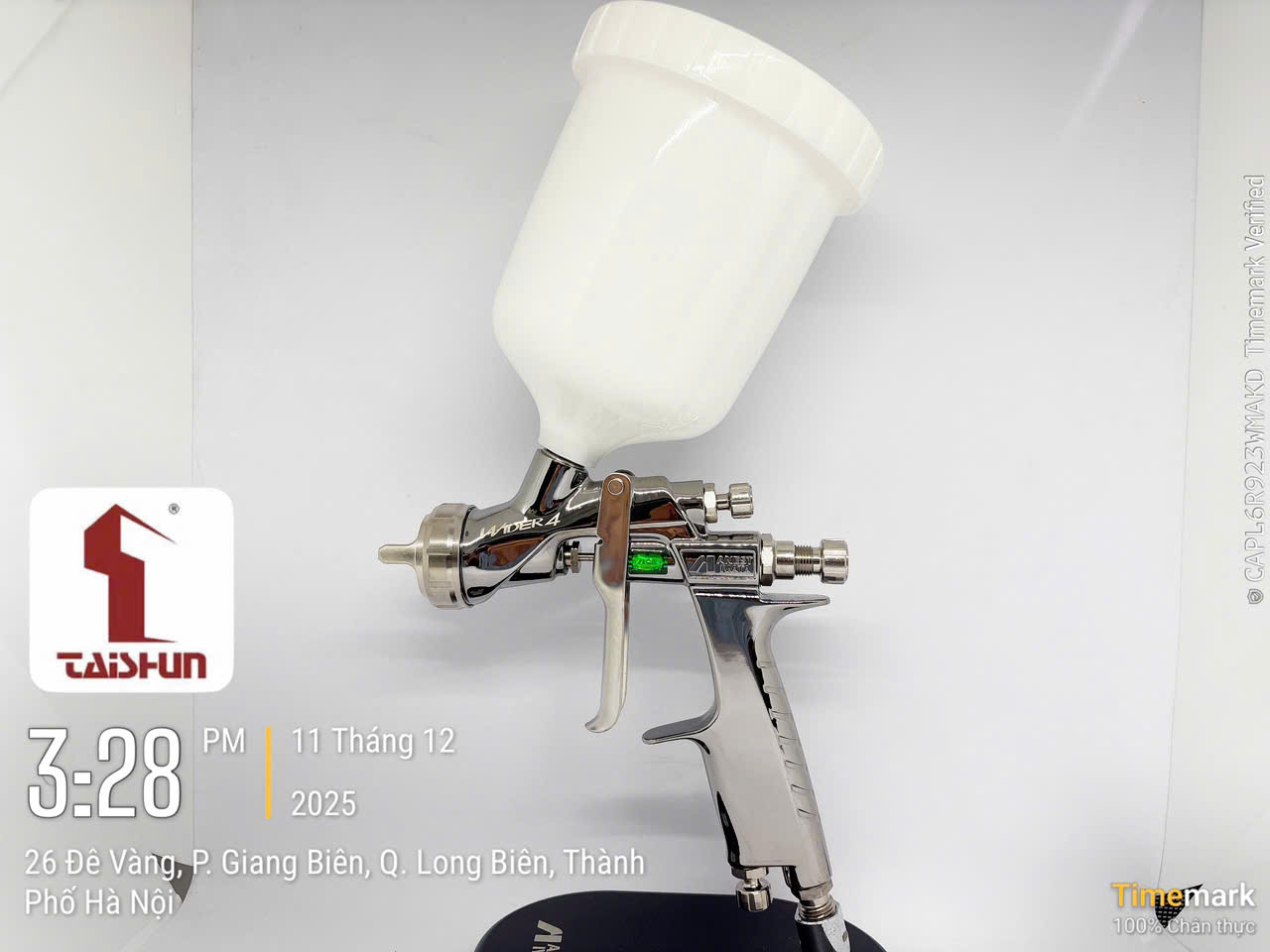 Súng phun sơn cỡ lớn cốc chính giữa WIDER4 model thay thế cho W400